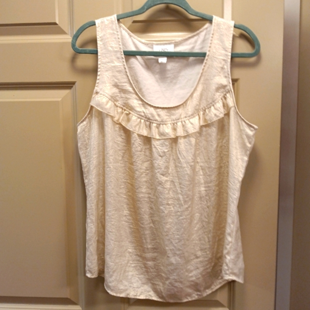 Ann Taylor loft Shimmery Tank - size XL